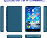 MP3 MP4 Player Case for ZAQE M505 4.0 inch, Fotosuncy Slim Fit Soft TPU Matte Cover with Cleaning Cloth Navy Blue - Image 3