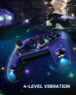 VOYEE Switch Controller, LED Star Wireless Pro Controllers Compatible with Switch 2/Lite/OLED, Multi-Platform Windows PC with 9 Colors Colorful RGB Lights/Programmable/Vibration/Turbo/Wakeup - Image 7
