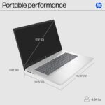 HP 17.3" Laptop with Lifetime Office 365 for The Web • 32GB RAM • 1TB SSD Storage • Intel 13th 8-Cores i3 CPU (Beat 11th i5) • 10-Key Number Pad • Windows 11 Pro No Mouse - Image 5