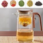 Enchanti Tea Pot, 800ML Witchcraft Magic Glass Teapot with Infuser Strainer and Lid for Loose Leaf Tea Herbal, Magnetic Water Separation Tea Maker Kettle Clear Enchantipot - Image 10