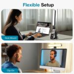 InnoGear Video Conference Light, On-Camera Video Lights for Monitor Desk LED Streaming Lighting with Remote and Touch Control Selfie Zoom Lighting for Computer Webcam Laptop Podcast, Recording - Image 6