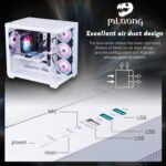 MLOONG Gaming PC,AMD Ryzen 5 5500 4.2 GHz,AMD Radeon RX 6600 8GB Desktop Computer,1TB NVMe SSD,16GB DDR4 3200MHz, Air Cooled Prebuilt,650W PSU,Windows 11 Home & AI Powered Gamer PC, White - Image 5