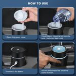 Car Fragrance diffusers, Air fresheners,USB-Powered Mini Ultrasonic Mist Humidifier Oil Diffuser for Vehicle - Image 5