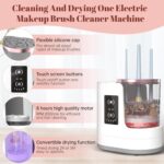 3 IN 1 Electric Makeup Brush Cleaner Machine With Makeup Brush Dryer-Holder-Portable Automatic USB Cosmetic Brushes Cleaner Tool for All Size Beauty Makeup Brush Set,Contour, Eyeshadow, Blush Brush - Image 3
