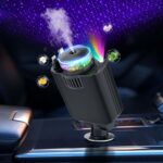 Retractable Car Charger with Aromatherapy and Starlight, 5 in 1 USB C Car Charger for iPhone 16 15 14 13 12 11, Fast Charging Compatible with iPhone Android (Black) - Image 4