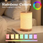 Essential Oil Diffuser with Fabric Cover, SNOWSEN 120ml Aromatherapy Diffuser with 8 LED Color Changing Lights & Night Lamp, Auto Off Function, Cool Mist Humidifier for Essential Oils for Home - Image 4