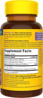 Nature Made Hair Growth Softgels with Lustriva, Biotin, Vitamin C & A, Support Healthy Hair as You Age, 30 Softgels, 30 Day Supply - Image 10