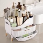 Makeup Organizer with Drawers,Skincare Organizer for Vanity,Storage Box with Handle,Large Cosmetic Display case for Dresser, Bathroom Countertop - Image 3
