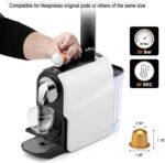 Espresso Pod Machine for Home, Capsule Coffee Maker for NS Original Pods, 20 Bar High Pressure Pump, 22oz Removable Water Tank, Adjustable Cup Tray, 1350W - Image 3
