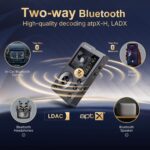 F20 HiFi MP3 Player with Bluetooth5.2, Lossless DSD High Resolution Digital Audio Music Player, High-Res Portable Audio Player with 64GB Memory Card, Support up to 512GB - Image 4