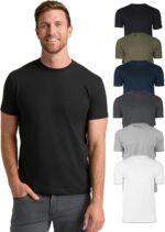 True Classic Mens T-Shirts – Short Sleeve Crew Neck T Shirts for Man, Cotton Blend Plain Novelty Men's T-Shirts - Image 2