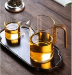 800ml Magic Glass Teapot, Dispenser Glass Teapot, Teapots with Water Filler and Strainer, Press Control Magic Glasses Teapots, Enchantipot Magics Pot for Wellness, Afternoon Tea - Image 8