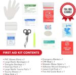 Swiss Safe 2-in-1 First Aid Kit for Car, Travel & Home, Businesses - Bonus Mini Kit for Medical Emergency Aid, Survival, Camping - FSA & HSA Eligible - 348 Pcs, Large Hardcase FAK - Image 4