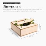 Personalized Gifts Box For Versatile Use | Wine Bar Gift For Celebration, Occasion and Special Moments | Personalization Visual In Leaf Design - Congratulations - Image 3