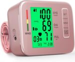 Blood Pressure Monitors,Pink Blood Pressure Machine Bp Cuff Automatic Upper Arm with 8.7”-16.5 inches Adjustable Automatic High Blood Pressure Cuff for Home Use 2 x 90 Sets Memory (Pink BP Cuff) - Image 2