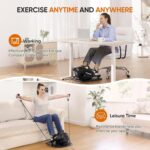 Dripex Under Desk Elliptical Machine, 3-in-1 Electric Ellipse Leg Exerciser As Seen On TV, 10 Adjustable Speed & Resistance, Seated Pedal Exerciser for Seniors with Remote, Fully Assembled - Image 9