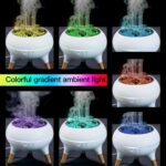 Essential Oil Diffuser 250ML,Jellyfish Diffuser Volcano Diffuser Air Humidifiers Dynamic Sound Pickup Ultrasonic Aromatherapy Remote Control 7-Color Lights for Home Bedroom Office Hotel(White) - Image 5
