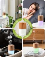 300ml Essential Oil Diffuser, Quiet 4-in-1 Premium Humidifier with Jellyfish Spray Mode, Aromatherapy & Humidifier with 7-Color LED Lights and Auto Shut-Off, Diffusers for Home, Office, Yoga - Image 8