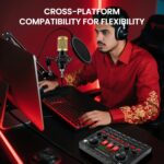 ALSO GO Podcast Equipment Bundle, Professional BM-800 Podcast Microphone with Adjustable Stand, V8K Live Sound Card, Voice Changer, Recording Studio Package Suitable for Podcasting, Singing, Gaming - Image 3