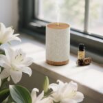 Essential Oil Diffuser with Fabric Cover, SNOWSEN 120ml Aromatherapy Diffuser with 8 LED Color Changing Lights & Night Lamp, Auto Off Function, Cool Mist Humidifier for Essential Oils for Home - Image 8
