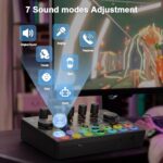 Podcast Equipment Bundle, +8GB Memory Card, Audio Interface Mixer with 48V Condenser Microphone, Built-in Recorder, Stereo, Voice Change for Podcast Recording, Streaming, Cam/PC/Phone/Tiktok (RS2i2) - Image 6