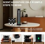 Waterless Scent Diffuser Starter Kit - 1000 Sq Ft Coverage, Premium Essential Oil Diffuser for Home, Hotel & Office, Included 5 Scent Oils, Remote Control, Aromatherapy Diffuser, Black - Image 8