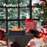 7Color Aroma Diffuser with Remote,Volcano Diffuser for Home Large Room，Flame Diffuser Humidifier 10.7"×3"×3.1" (Black-01) - Image 8