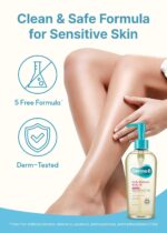 Derma B | Daily Moisture Body Oil | 99% Natural Argan & Sweet Almond Oil | Shower Oil for Dry Sensitive Skin | Light & Long-Lasting Hydration | Skin Body Care Oil with Peach Scent | 6.78 fl oz (200ml) - Image 8
