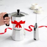 Primula Stovetop Espresso Maker and Handheld Electric Milk Frother Gift Set, Moka Pot for Classic Italian and Cuban Coffee, Cafetera, 6 Espresso Cups, Silver - Image 13