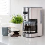 Kenmore Drip Coffee Maker - Programmable Cafe Machine With Glass Pot, Regular & Bold Brew, Auto Shut Off Large Water Reservoir, Reusable Filter, Kitchen Appliances For Cafeteria Barista, 12 Cup, White - Image 3