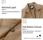 FARVALUE Womens Spring Casual Blazers Long Sleeve Notch Lapel Work Office Fall Blazer Jackets with Pockets - Image 7