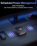 KAMRUI Essenx E1 Mini PC, Small Computer Twin Lake- N150 up to 3.6 GHz(Upgraded N100), Mini Desktop Computer 8GB DDR4 256GB SSD, 2.4G/ 5.0G WiFi, BT, 4K for Business, Home, Office Family-NAS - Image 7