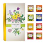 Premium Organic Tea Bag 80 Pack Sampler Designer Tin Book Gift Set 10 Per Flavor Assorted Variety Exotic Fruit Herbal Black And Green Teas Individually Wrapped (8 Flavors) - Image 2