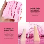 Teenitor 48 Pieces Makeup Sponge Blender For Face Curve Blending, Latex Free Small Wedge Shaped Smooth Apply Beauty Sponge Applicator For Liquid Cream Foundation Halloween Costume Festival Makeup - Image 5