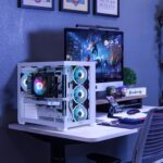 MLOONG Gaming PC,AMD Ryzen 5 5500 4.2 GHz,AMD Radeon RX 6600 8GB Desktop Computer,1TB NVMe SSD,16GB DDR4 3200MHz, Air Cooled Prebuilt,650W PSU,Windows 11 Home & AI Powered Gamer PC, White - Image 7
