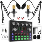 Podcast Equipment Bundle for 2, Voice Changer with Audio Interface, 3.5mm Podcast Condenser microphone, for Podcast Recording,Streaming,Gaming,PC,Smartphone,Ps4/5,DJ,YouTube,TikTok - Image 2