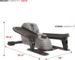 Sunny Health & Fitness 2-in-1 Sit/Stand Mini Elliptical Machine, Portable Under Desk Peddler Exerciser for Senior Home Workout, Optional Free Sunnyfit App Bluetooth Link, Handlebars or Resistance Band - Image 8
