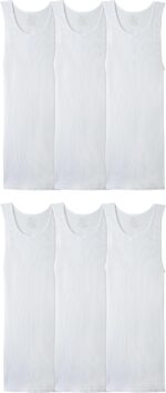 Fruit of the Loom Men's Sleeveless Tag Free Moisture Wicking Tank A-Shirt - Image 2