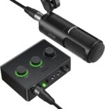 FIFINE Podcast Equipment Bundle Set, Music Recording Kit with Studio Dynamic Microphone and USB Audio Mixer with XLR Mic Input, Headphone Monitoring, Volume Knob for Vocal/Voice Over-AmpliTank KS6 - Image 2
