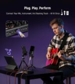 Synido Podcast Equipment, Audio Interface for Podcasting with Pro-preamp, 48V Phantom, DJ Mixer Effects, 9 Customize Sound Pads, XLR Input/6.35/3.5 Line In, for Live Streaming/Music Recording/Gaming - Image 6