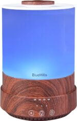 BlueHills Premium 2500 ML XL Essential Oil Diffusers - 30 Hr Run Aromatherapy Diffuser & Air Humidifier Mist for Large Room - 7 LED Colors Oil Diffuser Essential Oils for Home w/Auto Shut Off - F003 - Image 2