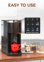 COWSAR Single Serve Coffee Maker, K Cup Coffee Brewer for Capsule and Ground Coffee, Capsule Coffee Machine with 40 Oz Water Tank, Instant-Heat, 5 Brew Sizes Up To 14 Oz, Black - Image 4