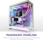 NZXT H9 Flow RGB+ (2025) – Large Dual-Chamber ATX Mid-Tower Airflow PC Case – Includes 7 RGB Fans (6 x 140mm, 1 x 120mm) & Control Hub – 420mm Radiator Support – Back-Connect Ready – White - Image 8