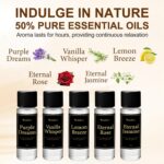 Waterless Scent Diffuser Starter Kit - 1000 Sq Ft Coverage, Premium Essential Oil Diffuser for Home, Hotel & Office, Included 5 Scent Oils, Remote Control, Aromatherapy Diffuser, Black - Image 10