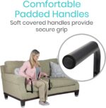 Vive Stand Assist - Mobility Standing Aid Rail for Couch, Chair - Assistance Handle for Patients, Elderly, Seniors and Disabled - Safety Grab Bar for Sitting, Sofa, Home - Adjustable, Portable Device - Image 8