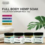 Spazazz Hot Tub Aromatherapy Full Body Hemp Soak Collection Sampler Pack - 4oz 1000 mg Hemp Spa Aromatherapy Hot Tub Bath Salt Crystals 4 Pack: Release 22, Reset 06, Unwind 17, Ignite 09 - Image 5