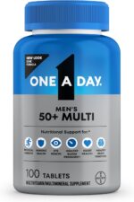One A Day Men’s 50+ Multivitamins, Supplement with A, C, D, E and Zinc for Immune Health*, Calcium & More, 100 Tablets - Image 2