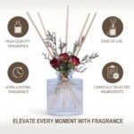 UCC Reed Diffuser Set, 3.38 oz Gardenia in Blossom Premium Scented Diffuser with Flower Sticks Home Fragrance Reed Diffuser for Bathroom Shelf Decor - Image 3