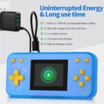 Handheld Game Console for Kids Preloaded 240 Retro Video Games, Portable Gaming Player with Rechargeable Battery 3.0" LCD Screen, Mini Arcade Electronic Toy Gifts for Boys Girls - Image 4