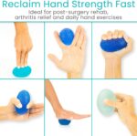 Vive Squeeze Balls for Hand Therapy Set (4 Pack) - Grip Strengthener Occupational Exercise Equipment for Arthitis, Parkinsons, Stroke, Carpal Tunnel Recovery - Stress Relief Massage Putty Finger Toy - Image 4